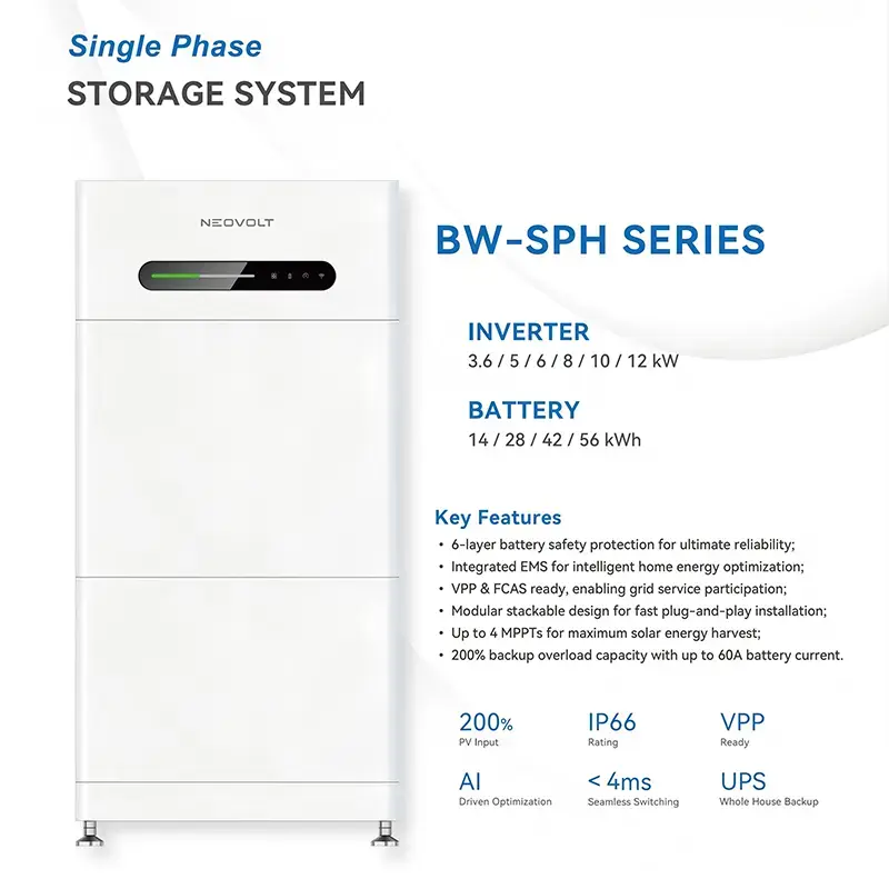Modúl Ceallraí LiFePO4 In-Chruite 7kWh